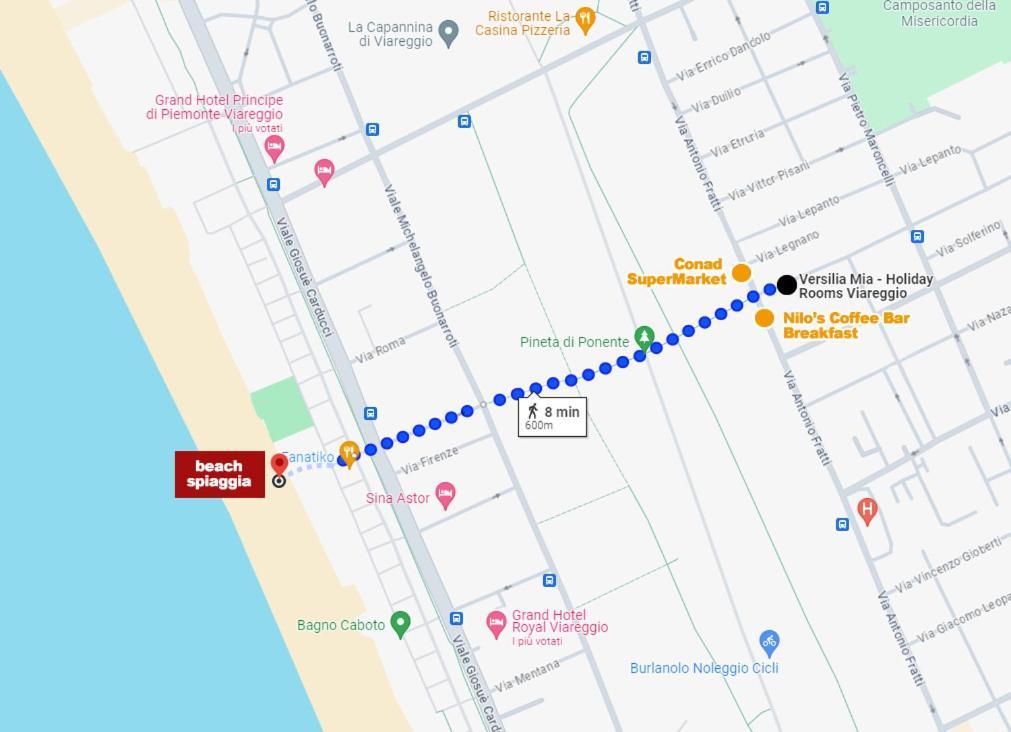 Versilia Mia - Beach At 8Min By Walk! New Rooms! Air Condition! ヴィアレッジョ エクステリア 写真